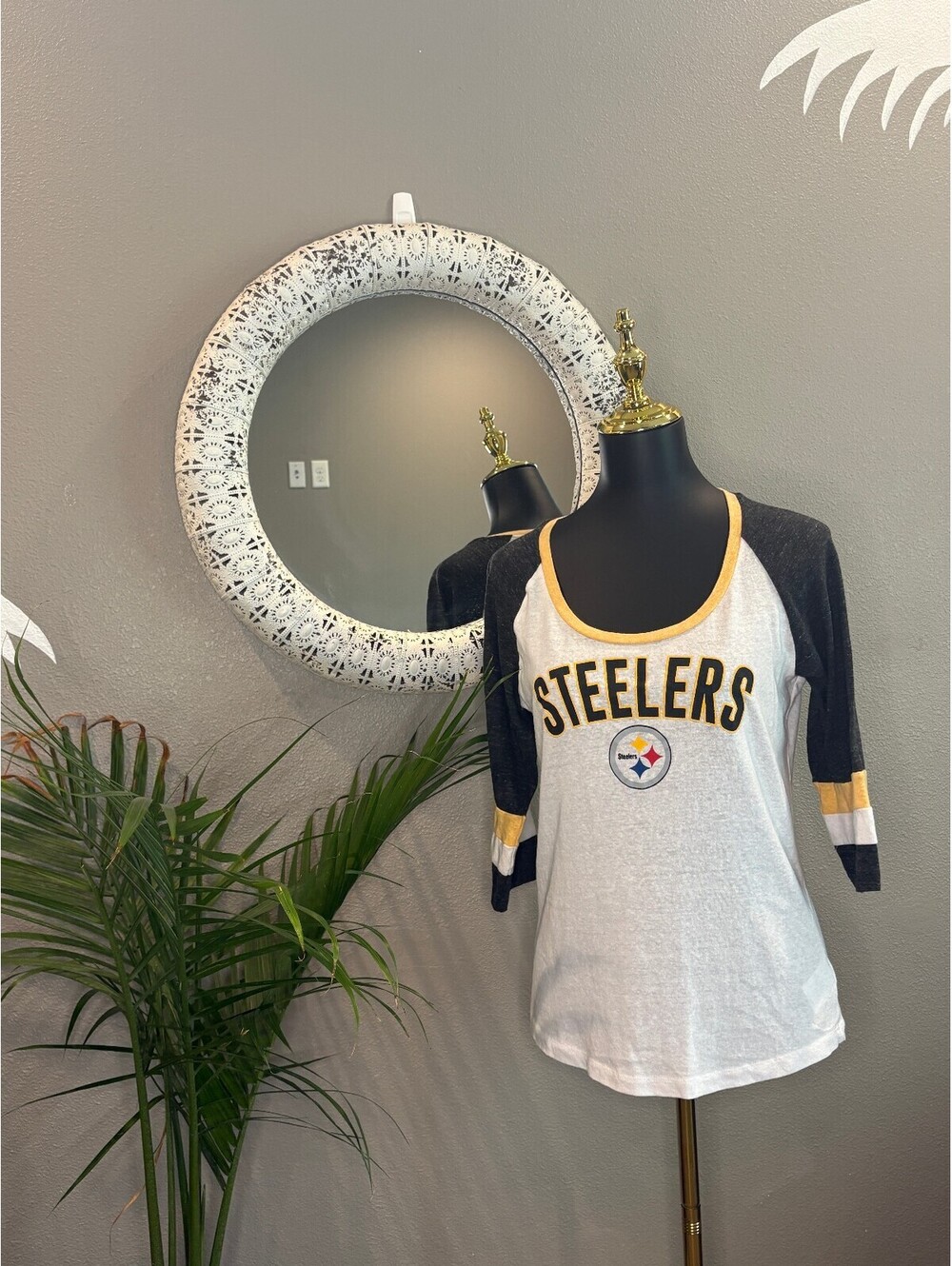 Pittsburgh Steelers Women's 3/4 Sleeve Raglan Shirt